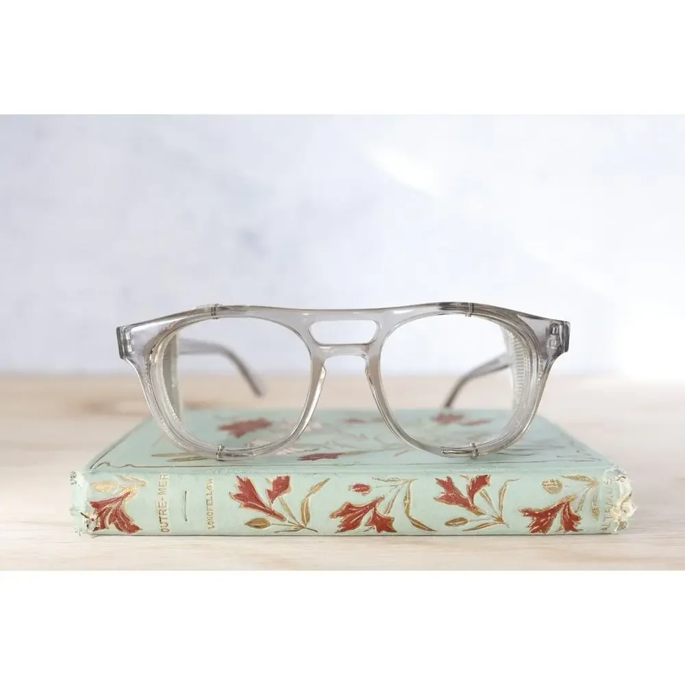 Vintage 1970s Titmus Eyeglass Safety Glasses Side Shields Retro Midcentury